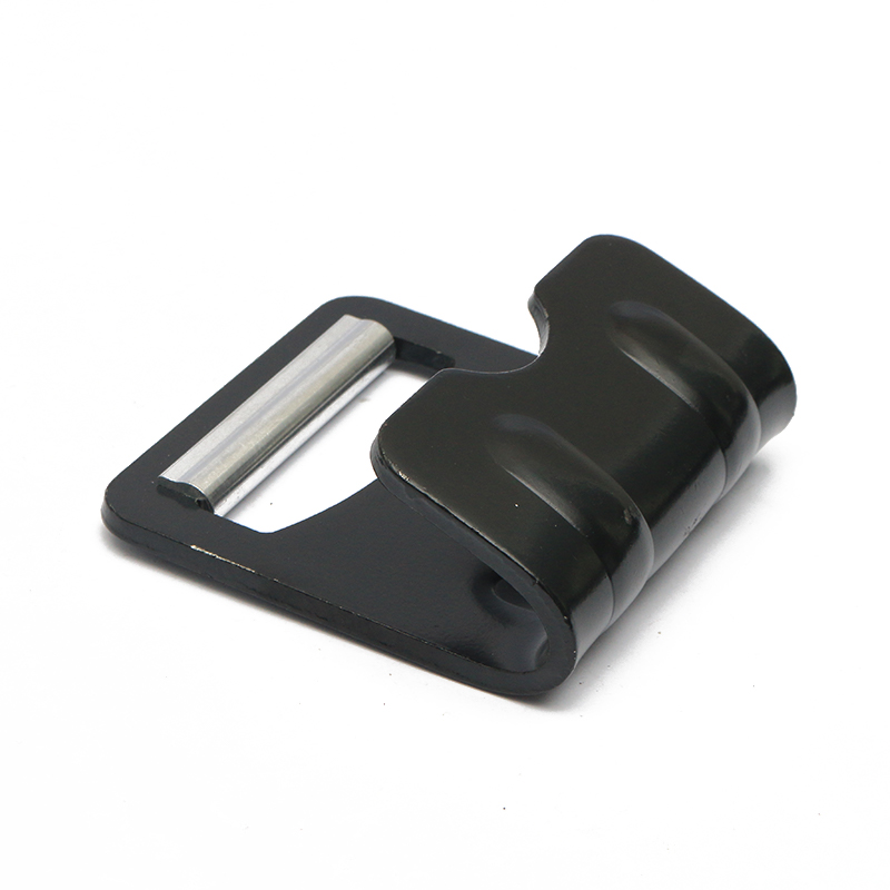 2 hüvelykes fekete e-bevonó fém lapos J horog