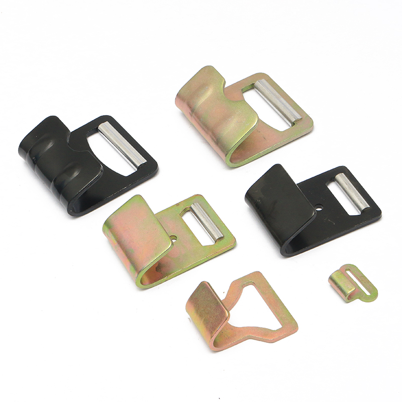 2 hüvelykes fekete e-bevonó fém lapos J horog