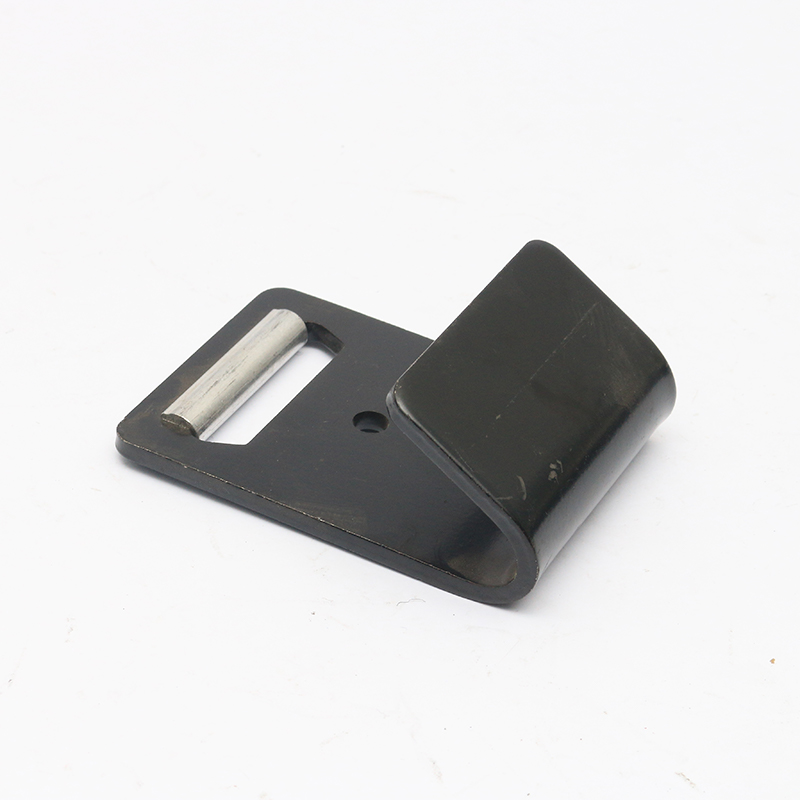 2 hüvelykes fekete e-bevonó fém lapos J horog