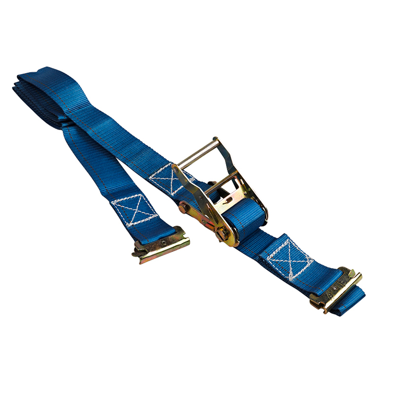 2 hüvelykes 50 mm*2t kötés heveder E Hook teherautóval Ratchet Tiedown E-Track Ratchet heveder rakodó hevederek